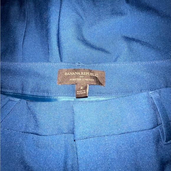 BR sculpted stretch linen blended wide-leg pant - Picture 4 of 6